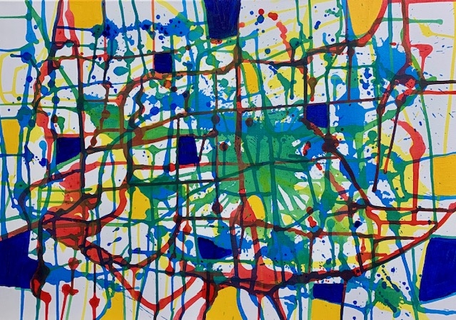 092 – Acryl op doek 70 x 50 cm